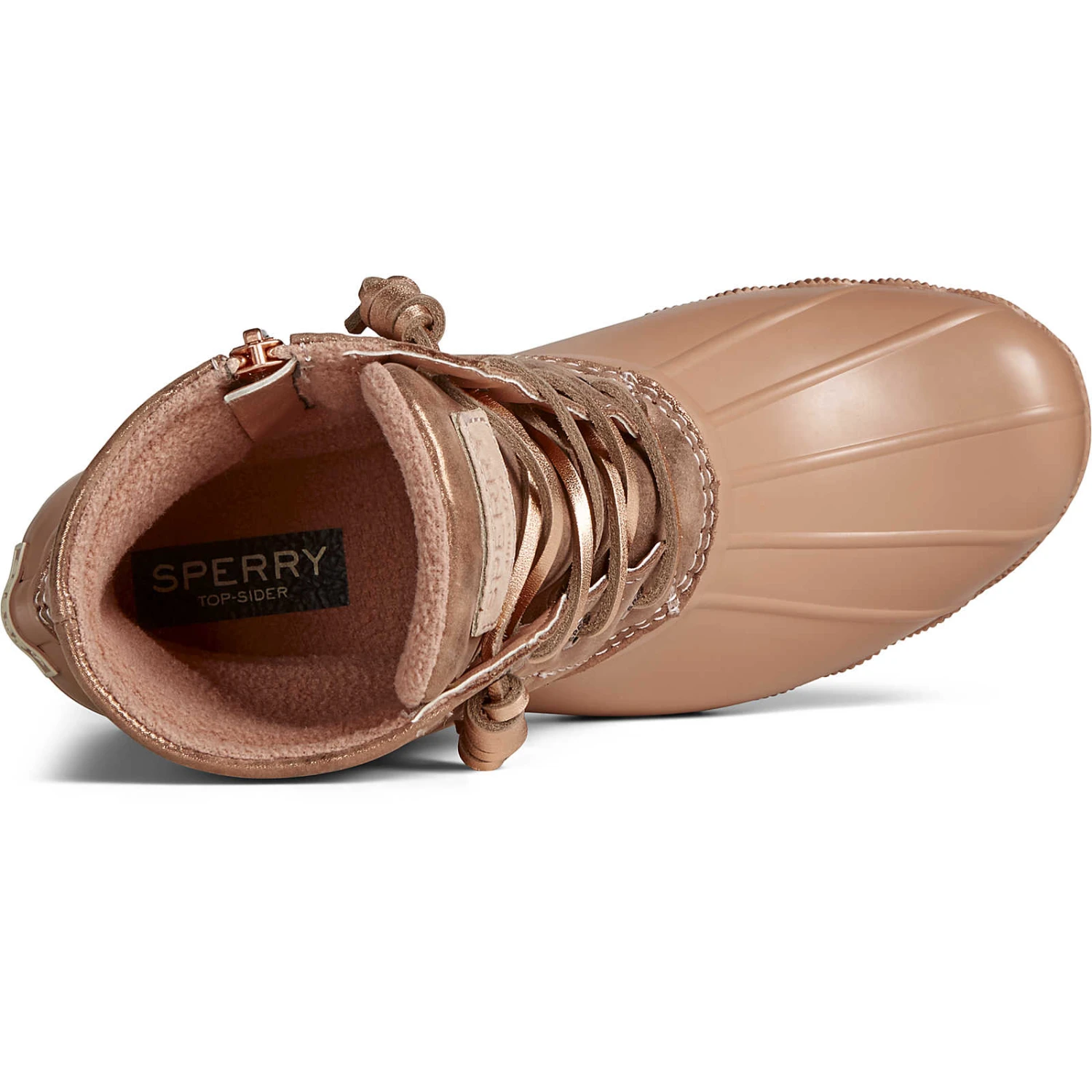 Sperry Top-Sider Women's Saltwater Metallic Leather Duck Boot Rose 7 Sperry Top-Sider Women's Saltwater Metallic Leather Duck Boot Rose - Image 5