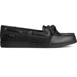 Sperry Top-Sider Women's Starfish Perforated Boat Shoe Black