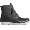 Sperry Top-Sider Women's Saltwater Jersey Quilt Duck Boot Black -Sperry Top-Sider Sales STS88080 000