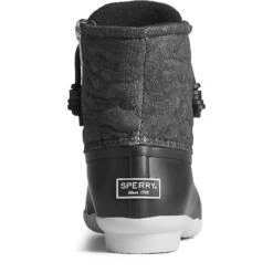 Sperry Top-Sider Women's Saltwater Jersey Quilt Duck Boot Black -Sperry Top-Sider Sales STS88080 90