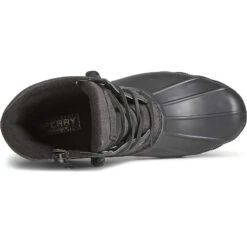 Sperry Top-Sider Women's Saltwater Mainsail Leather Duck Boot Black -Sperry Top-Sider Sales STS88108 TOP