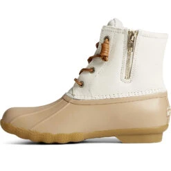 Sperry Top-Sider Women's Saltwater Mainsail Leather Duck Boot Cream -Sperry Top-Sider Sales STS88109 180