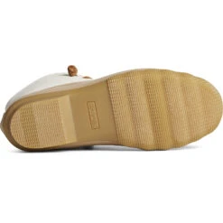 Sperry Top-Sider Women's Saltwater Mainsail Leather Duck Boot Cream -Sperry Top-Sider Sales STS88109 OUT