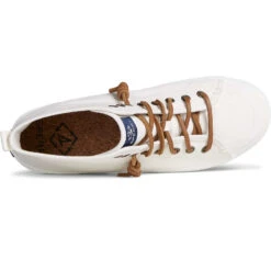 Sperry Top-Sider Women's SeaCycled™ Crest High Top Sneaker White -Sperry Top-Sider Sales STS88122 TOP