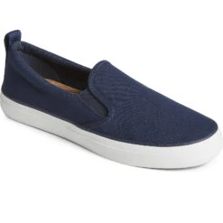 Sperry Top-Sider Women's SeaCycled™ Crest Twin Gore Canvas Sneaker Navy -Sperry Top-Sider Sales STS88140