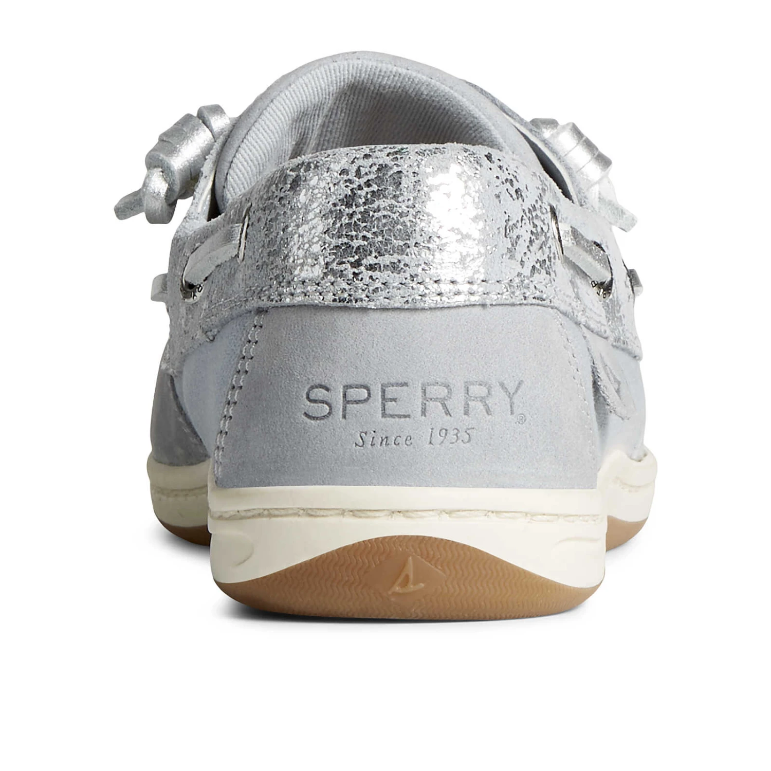 Sperry Top-Sider Women's Songfish Metallic Boat Shoe Silver 5 Sperry Top-Sider Women's Songfish Metallic Boat Shoe Silver - Image 3