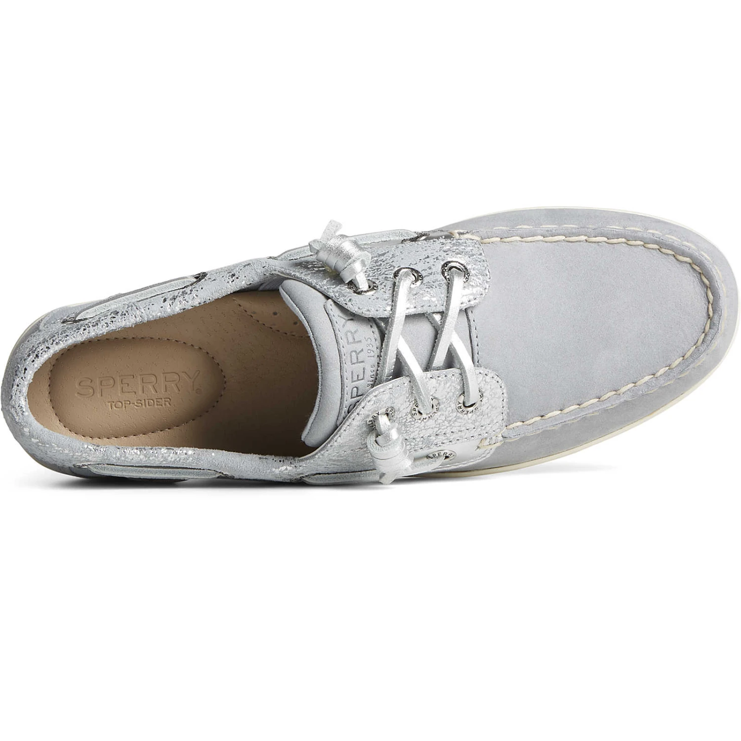 Sperry Top-Sider Women's Songfish Metallic Boat Shoe Silver 7 Sperry Top-Sider Women's Songfish Metallic Boat Shoe Silver - Image 5