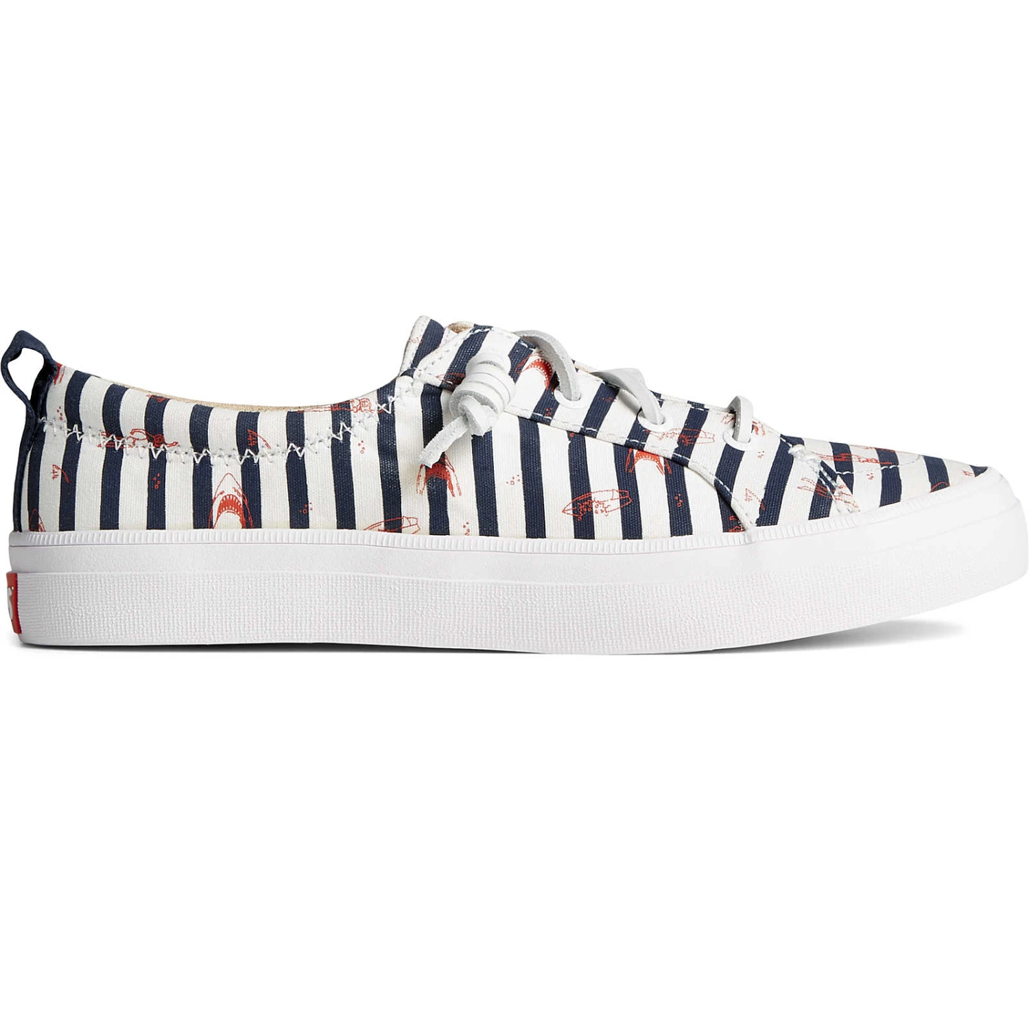Sperry Top-Sider Women's Sperry X JAWS Crest Vibe Stripe Sneaker Blue 3 Sperry Top-Sider Women's Sperry X JAWS Crest Vibe Stripe Sneaker Blue