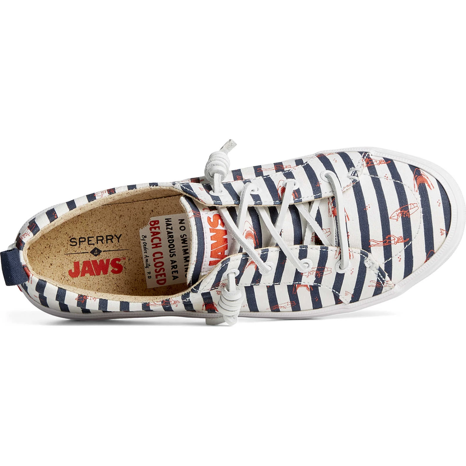 Sperry Top-Sider Women's Sperry X JAWS Crest Vibe Stripe Sneaker Blue 9 Sperry Top-Sider Women's Sperry X JAWS Crest Vibe Stripe Sneaker Blue - Image 7