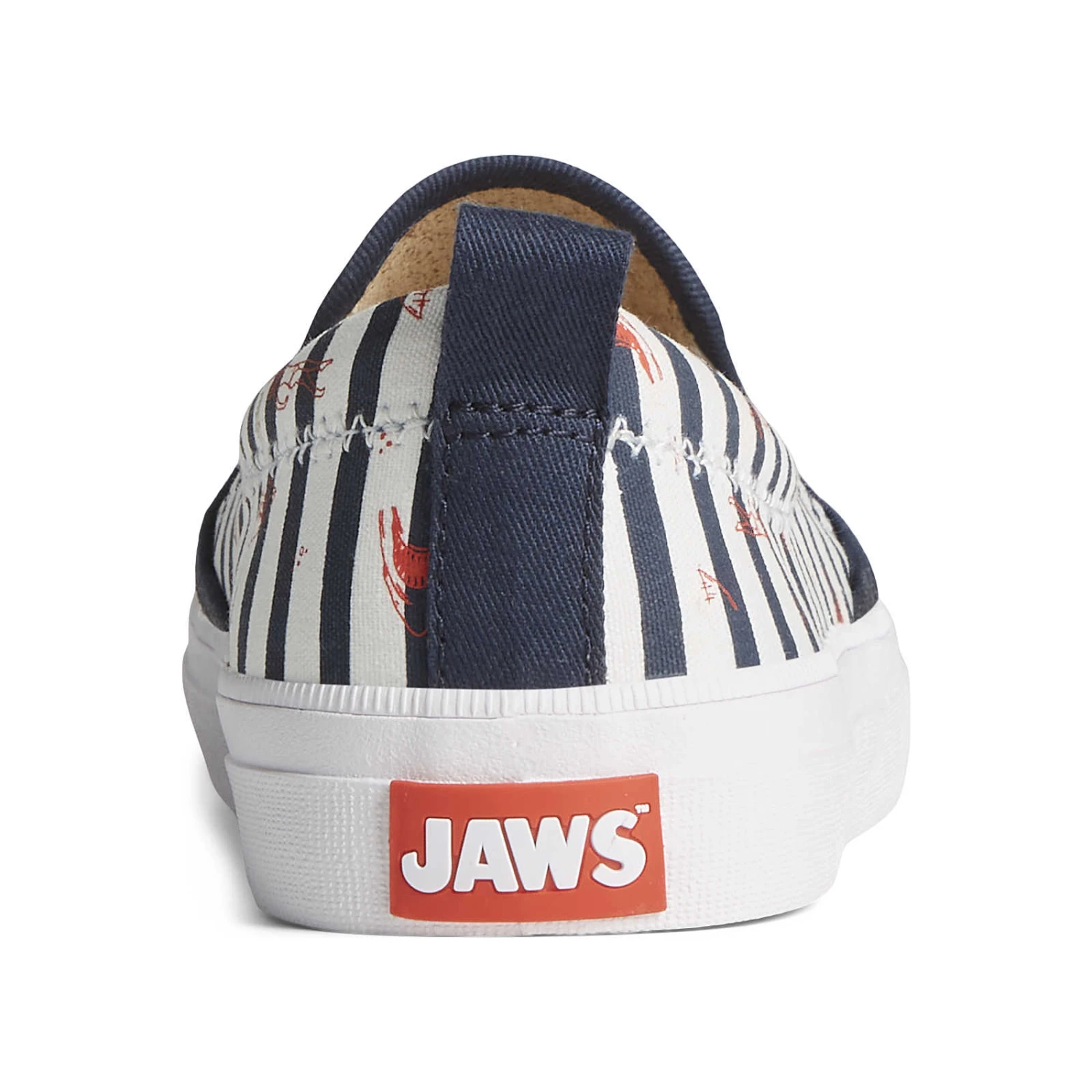 Sperry Top-Sider Women's Sperry X JAWS Crest Twin Gore Stripe Slip On Sneaker Blue 6 Sperry Top-Sider Women's Sperry X JAWS Crest Twin Gore Stripe Slip On Sneaker Blue - Image 4