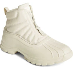 Sperry Top-Sider Women's SeaCycled™ Duck Float Zip Up Boot Ivory -Sperry Top-Sider Sales STS88157