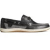 Sperry Top-Sider Women's Koifish Textured Stripe Boat Shoe Black -Sperry Top-Sider Sales STS88207 000