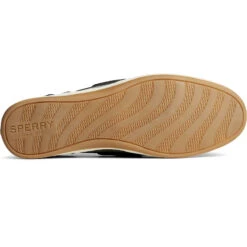 Sperry Top-Sider Women's Koifish Textured Stripe Boat Shoe Black -Sperry Top-Sider Sales STS88207 OUT