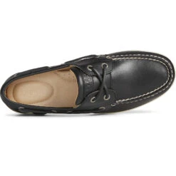 Sperry Top-Sider Women's Koifish Textured Stripe Boat Shoe Black -Sperry Top-Sider Sales STS88207 TOP