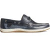 Sperry Top-Sider Women's Koifish Textured Stripe Boat Shoe Navy -Sperry Top-Sider Sales STS88208 000