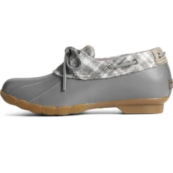 Sperry Top-Sider Women's Saltwater 1-Eye Plaid Wool Duck Boot Grey -Sperry Top-Sider Sales STS88222 180
