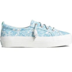 Best Seller 13 Sperry Top-Sider Women's SeaCycled™ Crest Vibe Platform Sneaker Print Blue
