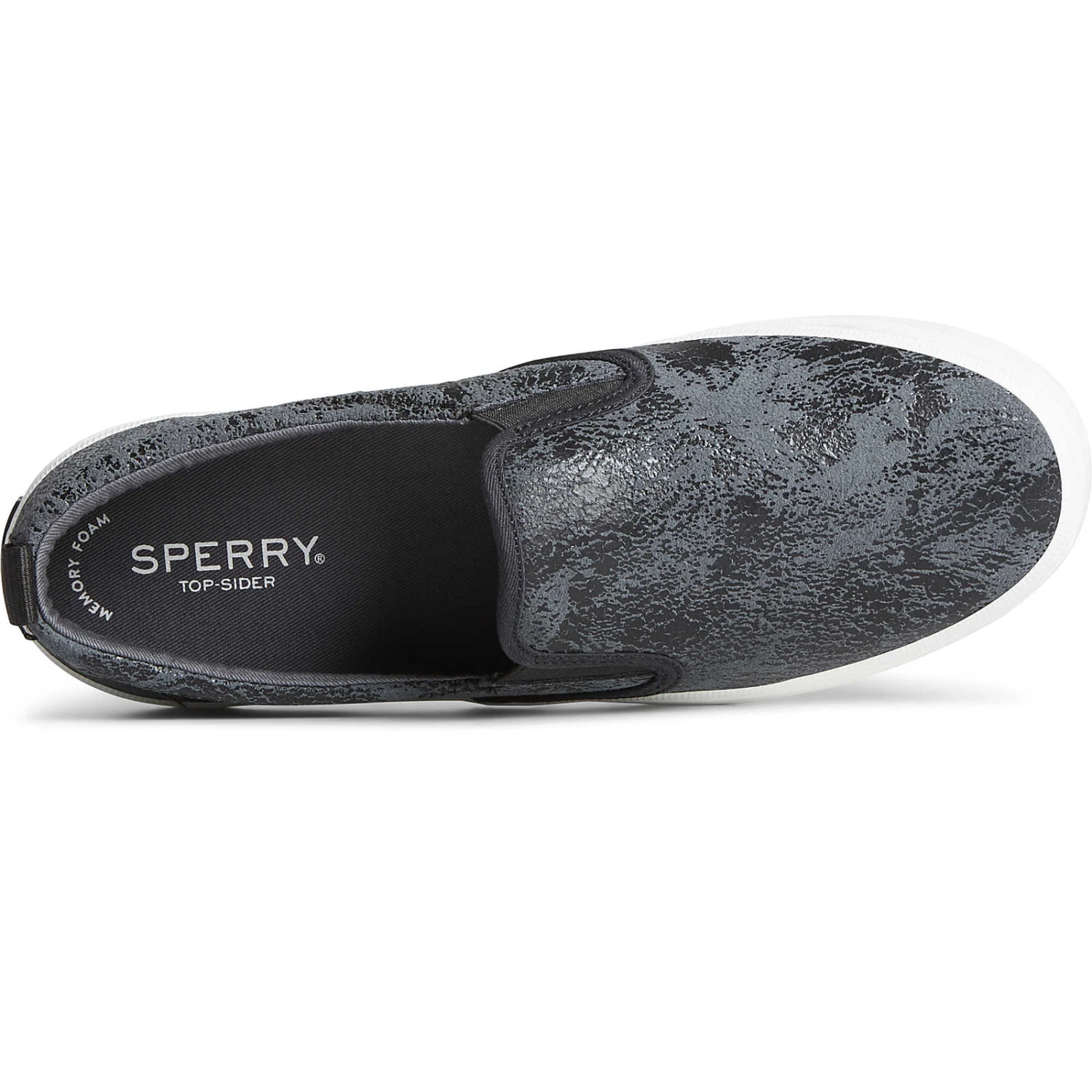 Sperry Top-Sider Women's Crest Twin Gore Metallic Slip On Sneaker Black 7 Sperry Top-Sider Women's Crest Twin Gore Metallic Slip On Sneaker Black - Image 5