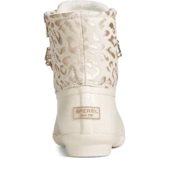 Sperry Top-Sider Women's Saltwater Metallic Jacquard Duck Boot Ivory -Sperry Top-Sider Sales STS88315 90