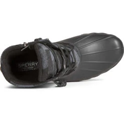 Sperry Top-Sider Women's Saltwater Buffalo Check Duck Boot Black -Sperry Top-Sider Sales STS88316 TOP