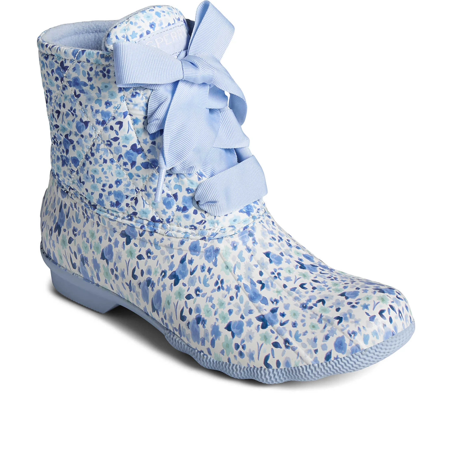 Sperry Top-Sider Women's Saltwater Floral Duck Boot Blue 4 Sperry Top-Sider Women's Saltwater Floral Duck Boot Blue - Image 2