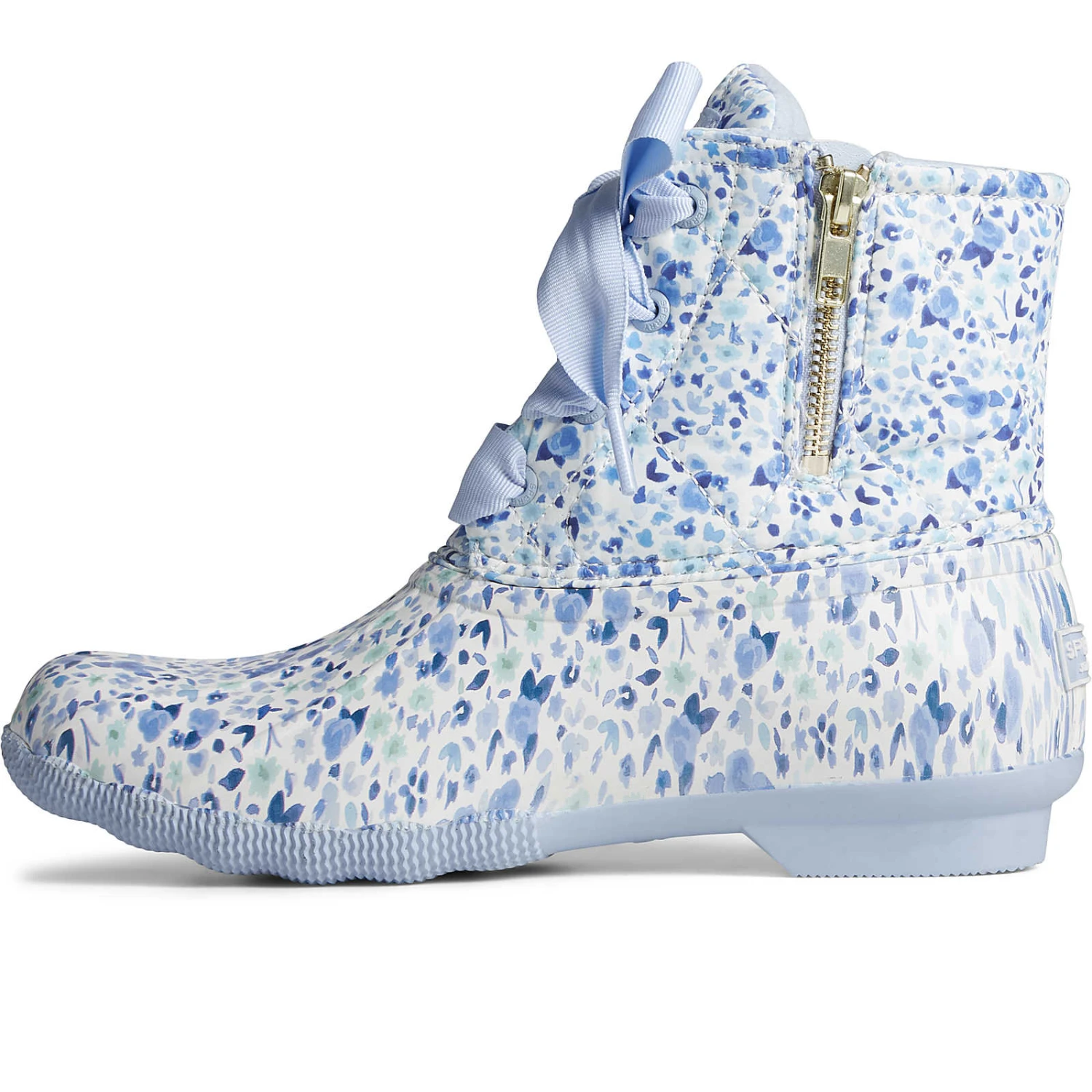 Sperry Top-Sider Women's Saltwater Floral Duck Boot Blue 6 Sperry Top-Sider Women's Saltwater Floral Duck Boot Blue - Image 4