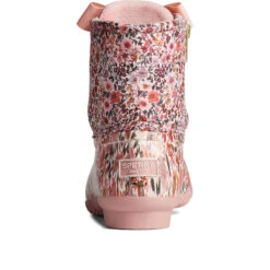 Sperry Top-Sider Women's Saltwater Floral Duck Boot Pink -Sperry Top-Sider Sales STS88361 90
