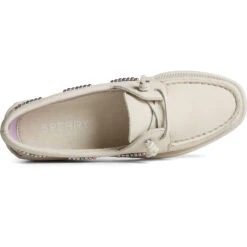 Sperry Top-Sider Women's Authentic Original™ Leather Beaded Boat Shoe Off White -Sperry Top-Sider Sales STS88370 TOP