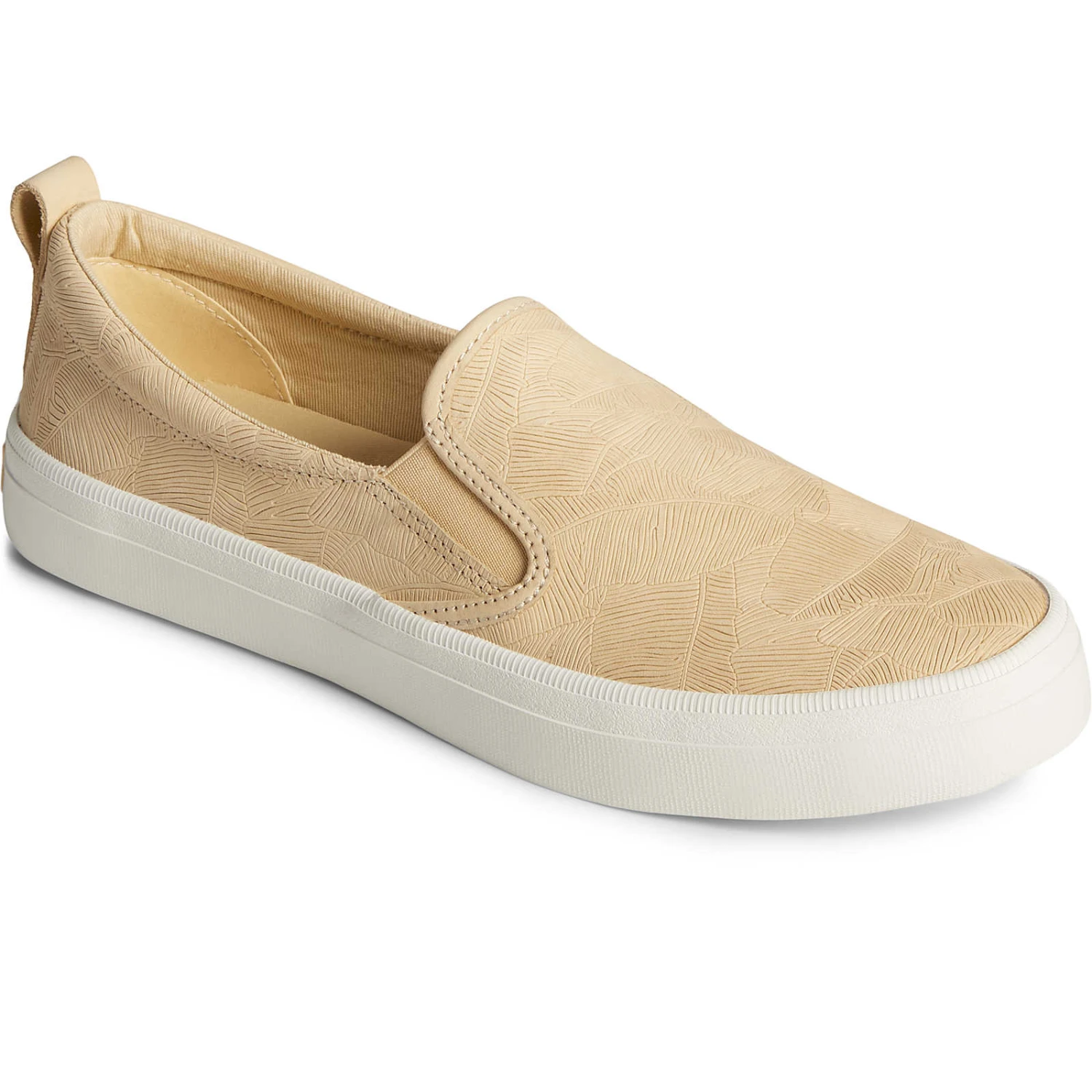 Sperry Top-Sider Women's Crest Leather Palm Embossed Slip On Sneaker Chamomile 4 Sperry Top-Sider Women's Crest Leather Palm Embossed Slip On Sneaker Chamomile - Image 2