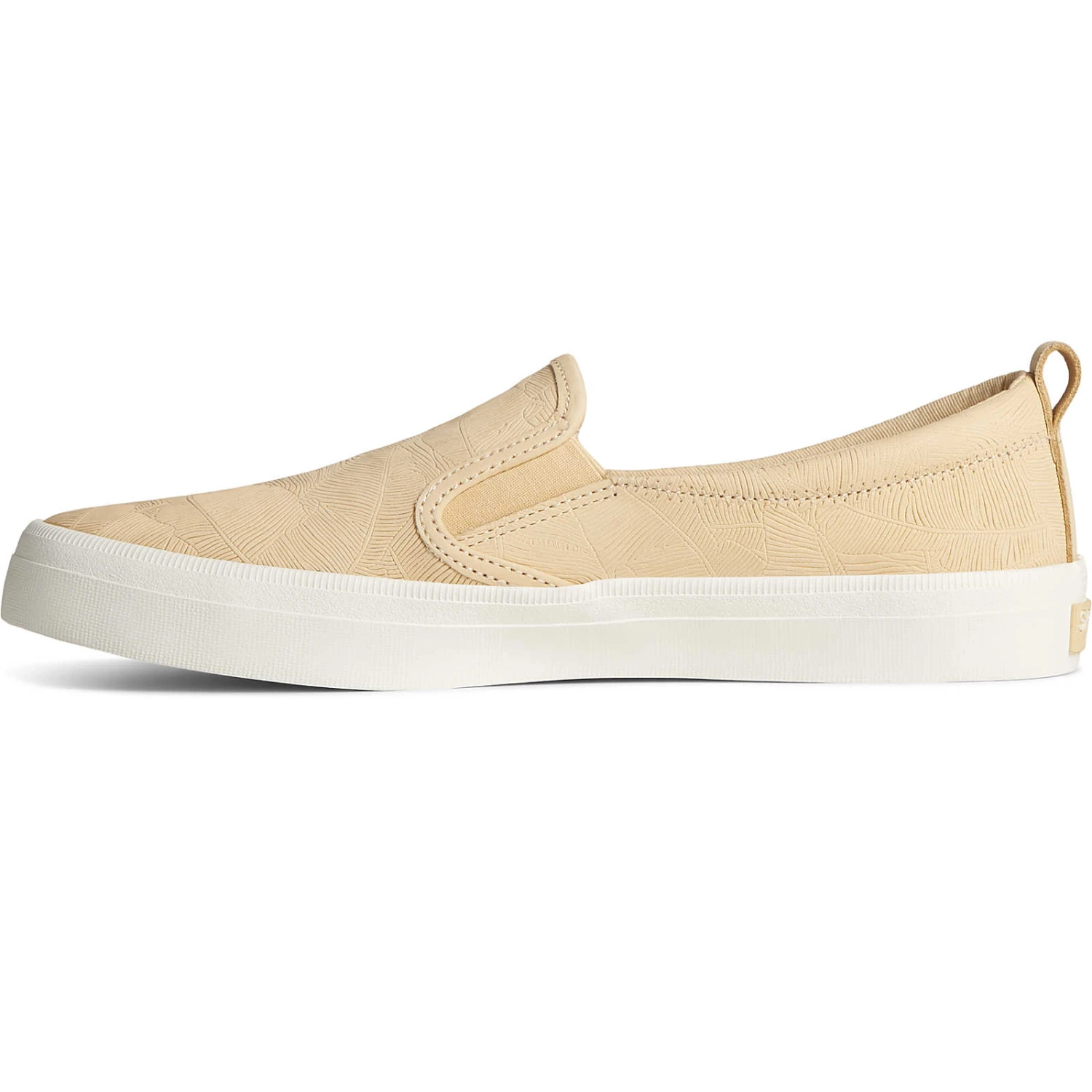 Sperry Top-Sider Women's Crest Leather Palm Embossed Slip On Sneaker Chamomile 6 Sperry Top-Sider Women's Crest Leather Palm Embossed Slip On Sneaker Chamomile - Image 4