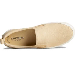 Sperry Top-Sider Women's Crest Leather Palm Embossed Slip On Sneaker Chamomile 12 Sperry Top-Sider Women's Crest Leather Palm Embossed Slip On Sneaker Chamomile -Sperry Top-Sider Sales STS88444 TOP