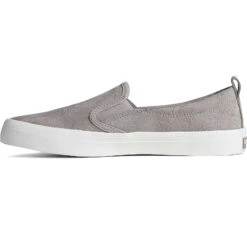Sperry Top-Sider Women's Crest Leather Palm Embossed Slip On Sneaker Grey -Sperry Top-Sider Sales STS88446 180