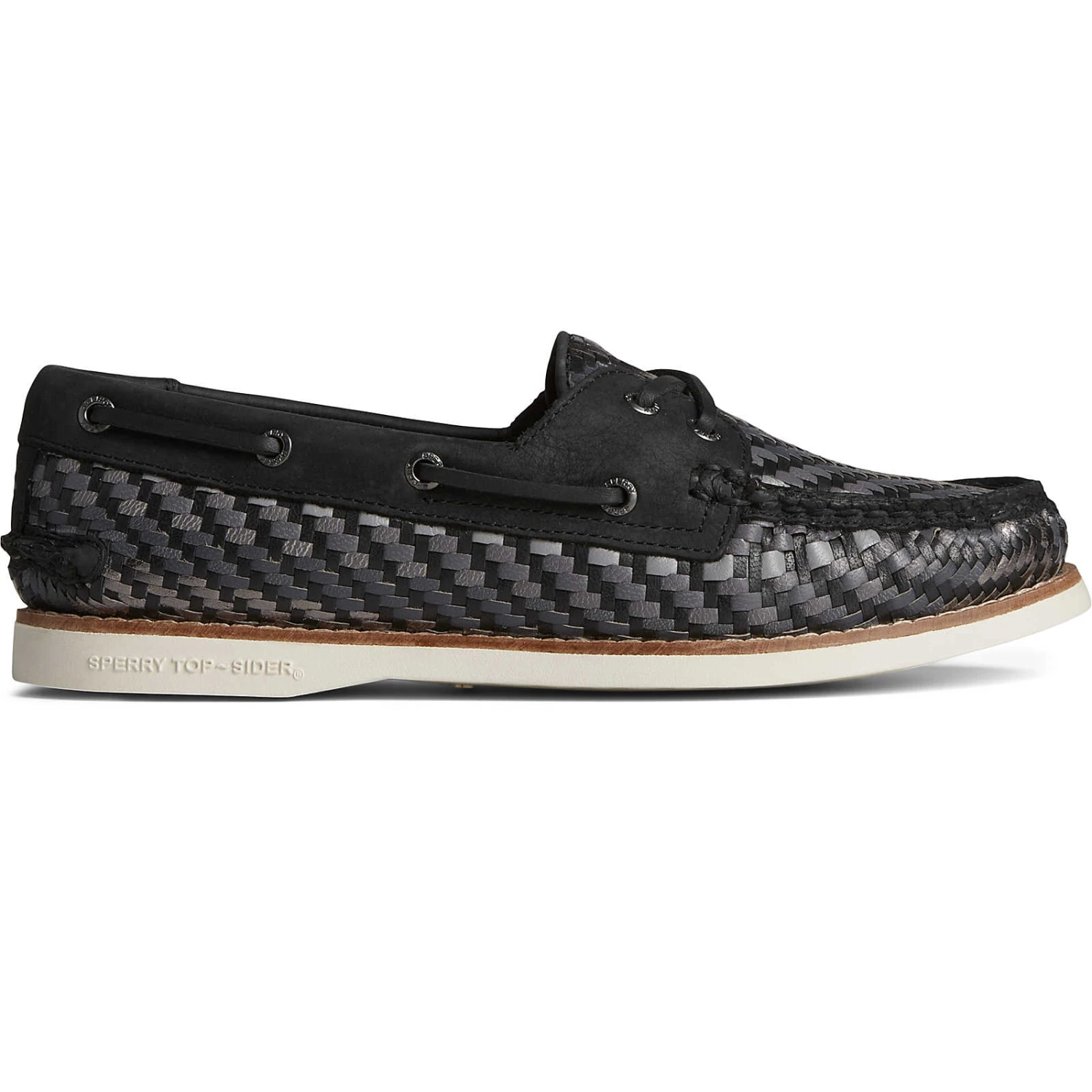 Sperry Top-Sider Women's Authentic Original™ Woven Boat Shoe Black 3 Sperry Top-Sider Women's Authentic Original™ Woven Boat Shoe Black