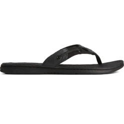 Sperry Top-Sider Women's Seafish Sparkle Flip Flop Black