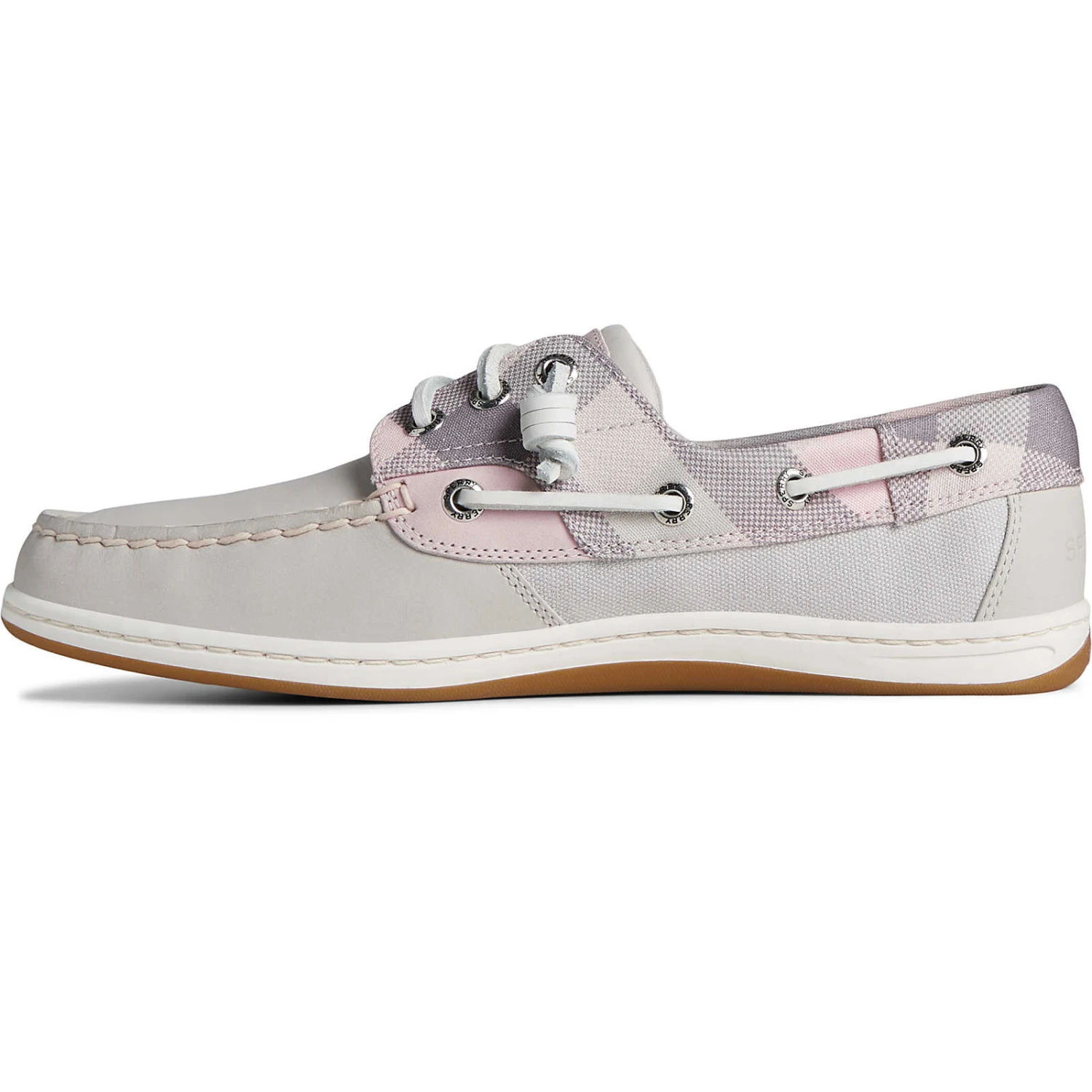 Sperry Top-Sider Women's Songfish Gingham Boat Shoe Grey 6 Sperry Top-Sider Women's Songfish Gingham Boat Shoe Grey - Image 4