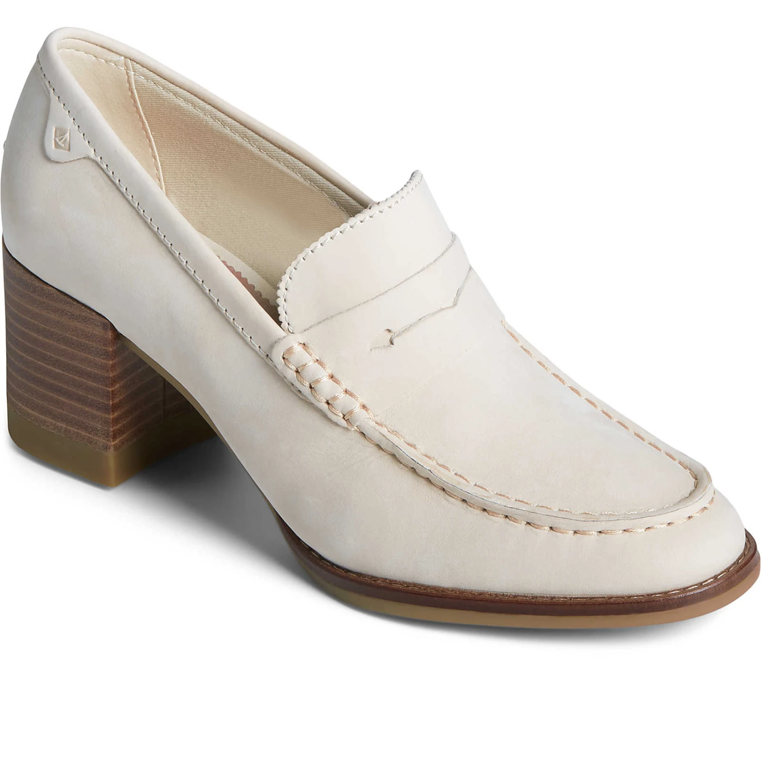 Sperry Top-Sider Women's Seaport Penny Heel Loafer Ivory 4 Sperry Top-Sider Women's Seaport Penny Heel Loafer Ivory - Image 2
