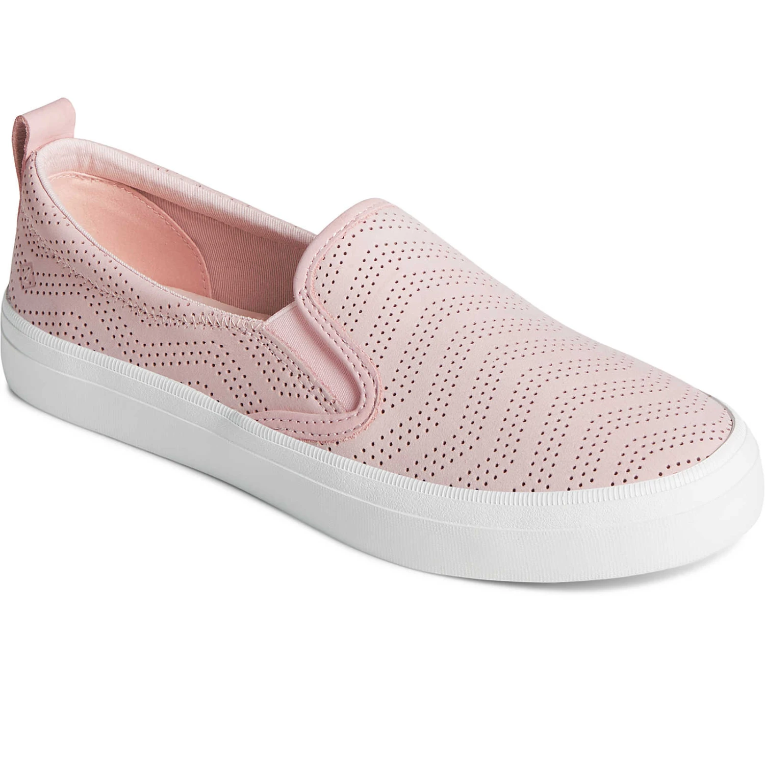 Sperry Top-Sider Women's Crest Twin Gore Perforated Leather Slip On Sneaker Blush 4 Sperry Top-Sider Women's Crest Twin Gore Perforated Leather Slip On Sneaker Blush - Image 2