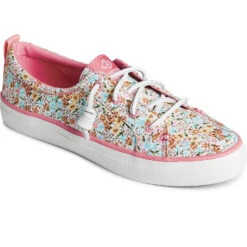 Sperry Top-Sider Women's Crest Vibe Floral Sneaker Peach -Sperry Top-Sider Sales STS88679