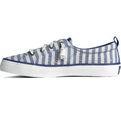 Sperry Top-Sider Women's SeaCycled™ Crest Vibe Striped Textile Sneaker Navy -Sperry Top-Sider Sales STS88682 180