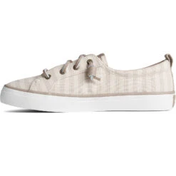 Sperry Top-Sider Women's SeaCycled™ Crest Vibe Striped Textile Sneaker Bone White -Sperry Top-Sider Sales STS88683 180