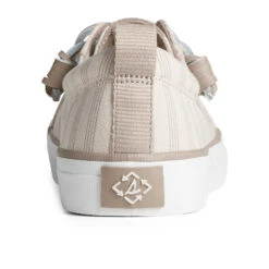 Sperry Top-Sider Women's SeaCycled™ Crest Vibe Striped Textile Sneaker Bone White -Sperry Top-Sider Sales STS88683 90