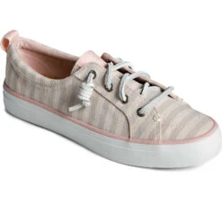Sperry Top-Sider Women's SeaCycled™ Crest Vibe Striped Textile Sneaker Grey -Sperry Top-Sider Sales STS88684