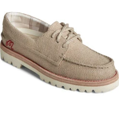 Sperry Top-Sider Women's Sperry X Malbon Authentic Original™ 3-Eye Hemp Boat Shoe Hemp Tan -Sperry Top-Sider Sales STS88695