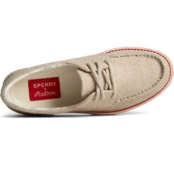 Sperry Top-Sider Women's Sperry X Malbon Authentic Original™ 3-Eye Hemp Boat Shoe Hemp Tan -Sperry Top-Sider Sales STS88695 TOP