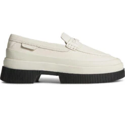 Sperry Top-Sider Women's Platform Leather Loafer White