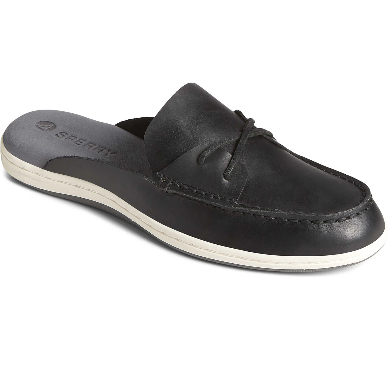 Sperry Top-Sider Women's Mulefish Leather Boat Shoe Black 4 Sperry Top-Sider Women's Mulefish Leather Boat Shoe Black - Image 2
