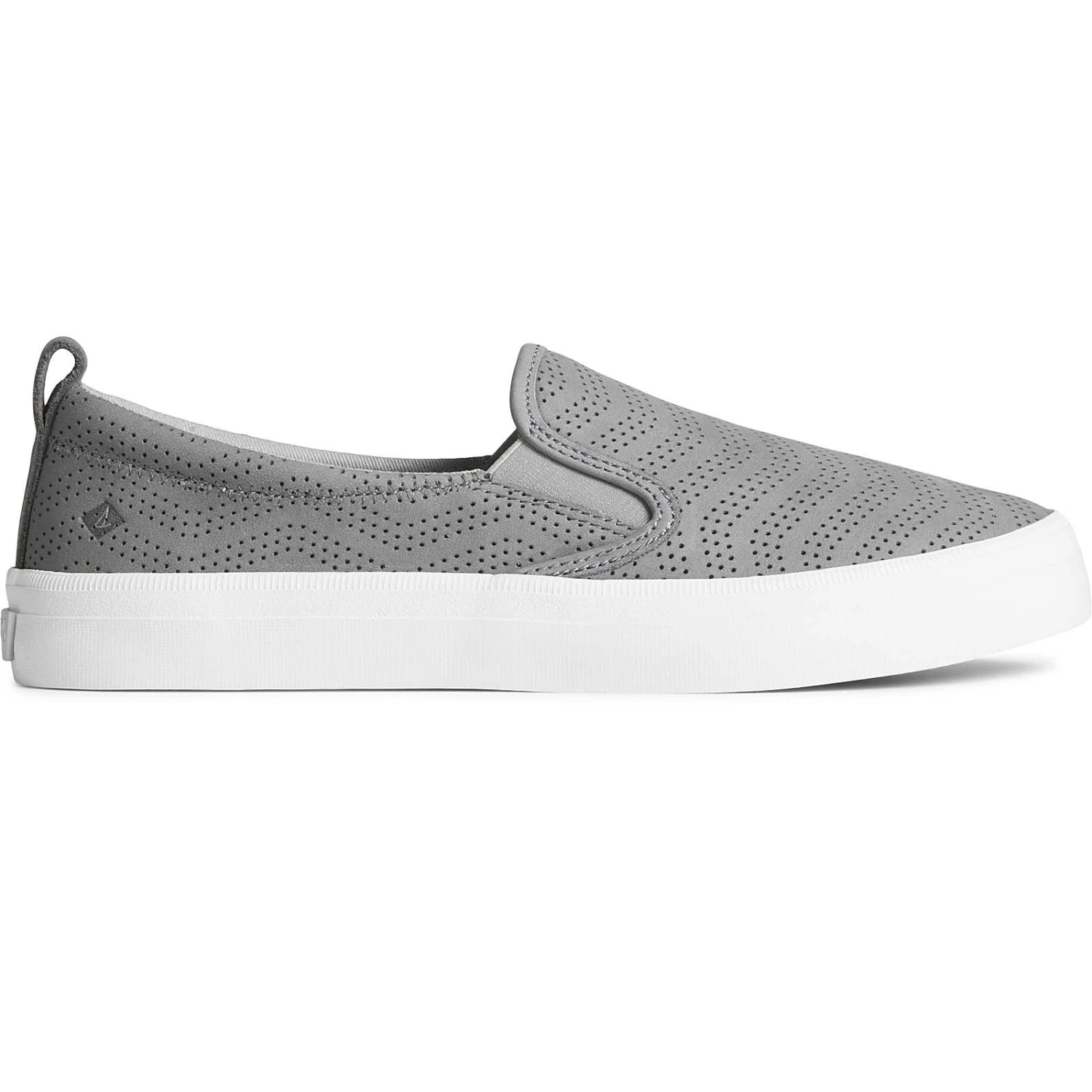 Sperry Top-Sider Women's Crest Twin Gore Perforated Leather Slip On Sneaker Grey 3 Sperry Top-Sider Women's Crest Twin Gore Perforated Leather Slip On Sneaker Grey