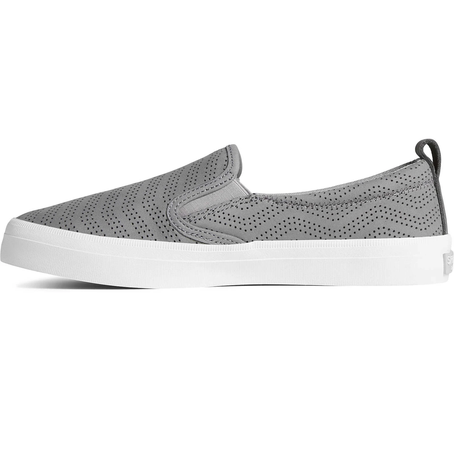 Sperry Top-Sider Women's Crest Twin Gore Perforated Leather Slip On Sneaker Grey 7 Sperry Top-Sider Women's Crest Twin Gore Perforated Leather Slip On Sneaker Grey - Image 5