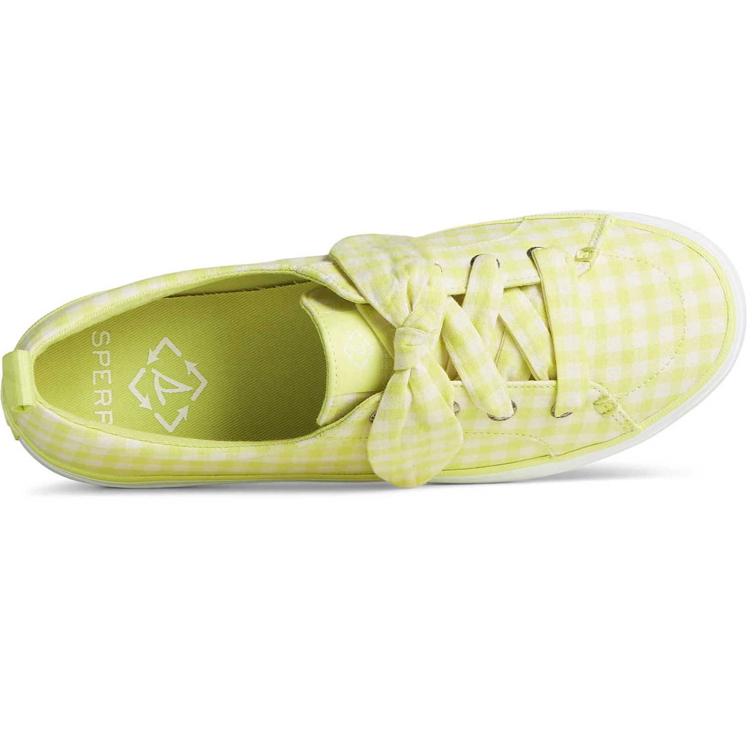 Sperry Top-Sider Women's Crest Vibe Gingham Sneaker Lime 7 Sperry Top-Sider Women's Crest Vibe Gingham Sneaker Lime - Image 5
