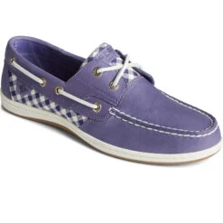 Sperry Top-Sider Women's Koifish Gingham Boat Shoe Purple -Sperry Top-Sider Sales STS88729